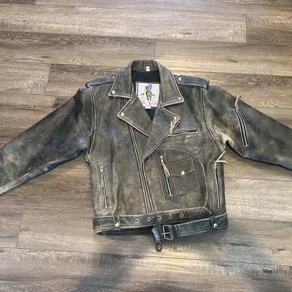Real Leather Biker Jacket